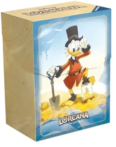 Dit is een foto van het spel Into the Inklands Deckbox - Scrooge McDuck - Disney Lorcana TCG te koop bij Speldorado Spellenwinkel Delft