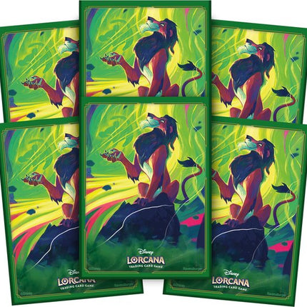 Dit is een foto van het spel Disney Lorcana: Card Sleeves Scar (65x) te koop bij Speldorado Spellenwinkel Delft