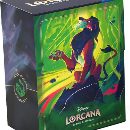 Dit is een foto van het spel Disney Lorcana: Deck Box Scar te koop bij Speldorado Spellenwinkel Delft