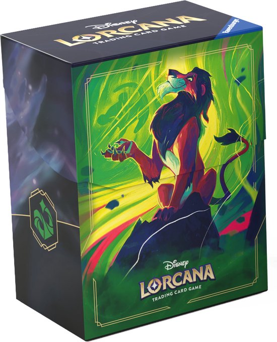 Dit is een foto van het spel Disney Lorcana: Deck Box Scar te koop bij Speldorado Spellenwinkel Delft