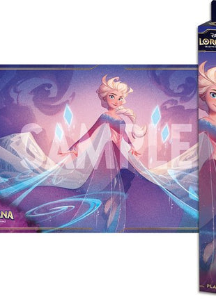 Disney Lorcana Azurite Sea - Playmat Elsa 'The Fifth Spirit'– set Archazia's Island - Playmat