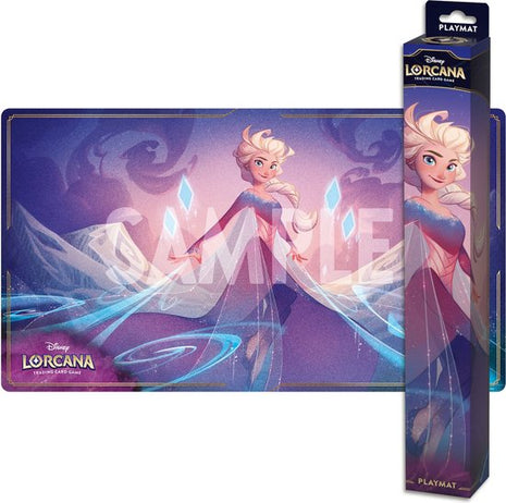 Disney Lorcana Azurite Sea - Playmat Elsa 'The Fifth Spirit'– set Archazia's Island - Playmat
