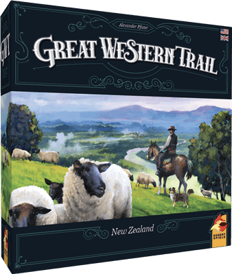 Dit is een foto van het spel Great Western Trail New Zealand EN te koop bij Speldorado Spellenwinkel Delft