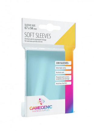 Sleeves Soft Sleeves Pack (100) - Sleeves - Kaartspel accessoires,bordspel accessoires