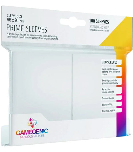 Sleeves Pack Prime White (100) - Sleeves - Kaartspel accessoires,bordspel accessoires