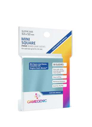 Sleeves Prime Board Game - Dark Blue 53x53mm (50) - EN - Sleeves - Kaartspel accessoires,bordspel accessoires