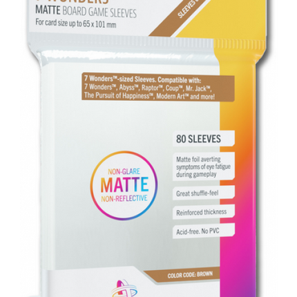 Sleeves Prime Board Game - Brown 67x103 (80) Matte