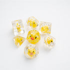 Dice Embraced Rubber Duck RPG Dice Set 7pcs