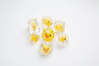 Dice Embraced Rubber Duck RPG Dice Set 7pcs