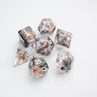 Dice Embraced Shield & Weapons RPG Dice set 7pcs