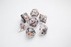 Dice Embraced Shield & Weapons RPG Dice set 7pcs