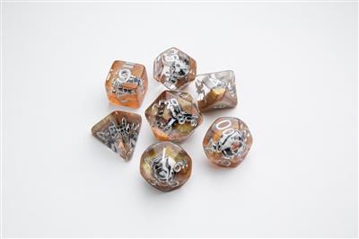 Dit is een foto van het spel Dice Embraced Death Valley RPG Dice Set 7pcs te koop bij Speldorado Spellenwinkel Delft