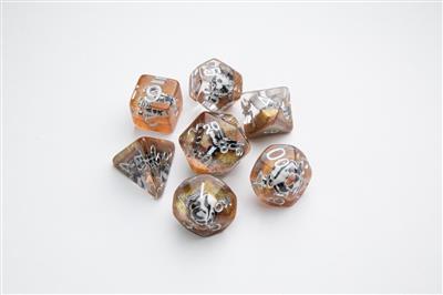 Dice Embraced Death Valley RPG Dice Set 7pcs