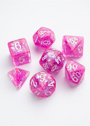 Dice Candy-like Series Rasberry RPG Dice Set 7pcs
