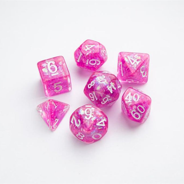 Dice Candy-like Series Rasberry RPG Dice Set 7pcs