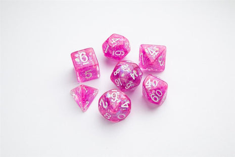 Dice Candy-like Series Rasberry RPG Dice Set 7pcs
