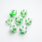 Dice Glow Series Venom Stones RPG Dice Set 7pcs