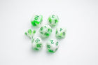 Dice Glow Series Venom Stones RPG Dice Set 7pcs