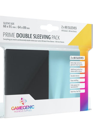Sleeves Prime Double Sleeving Pack (80) - Sleeves - Kaartspel accessoires,bordspel accessoires
