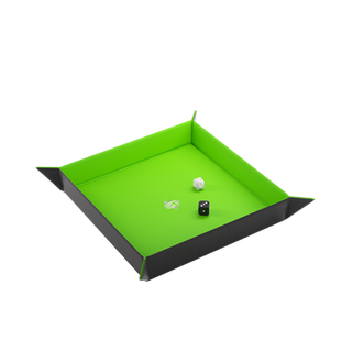 Magnetic Dice Tray Square Black/Green - NL - Dice tray - Kaartspel accessoires,bordspel accessoires