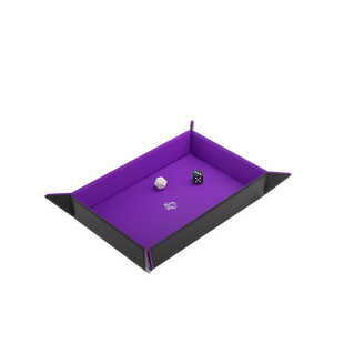 Magnetic Dice Tray Rectangular Black/Purple - Dice tray - Kaartspel accessoires,bordspel accessoires