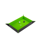 Dit is een foto van het spel Magnetic Dice Tray Rectangular Black/Green - NL te koop bij Speldorado Spellenwinkel Delft