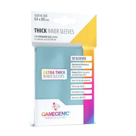 Sleeves Pack Thick Inner Sleeves (50) - Sleeves - Kaartspel accessoires,bordspel accessoires
