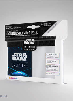 Star Wars Unlimited Star Wars Unlimited Double Sleeving Pack Space Blu– set Genetic - Sleeves