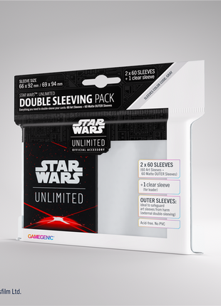 Star Wars Unlimited Double Sleeving Pack Space Red– set Genetic - Sleeves