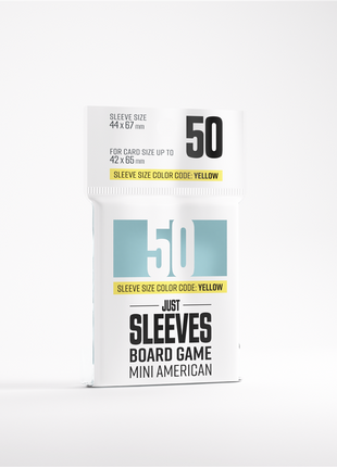 Sleeves Just Sleeves - Mini American (50) - Sleeves - Kaartspel accessoires,bordspel accessoires