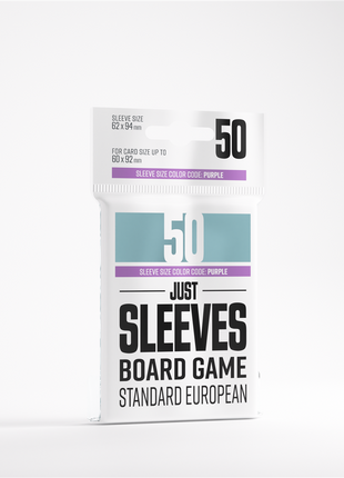 SleevesJust Sleeves - Standard European (50) - Sleeves - Kaartspel accessoires,bordspel accessoires
