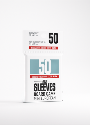 Sleeves Just Sleeves - Mini European (50) - Sleeves - Kaartspel accessoires,bordspel accessoires