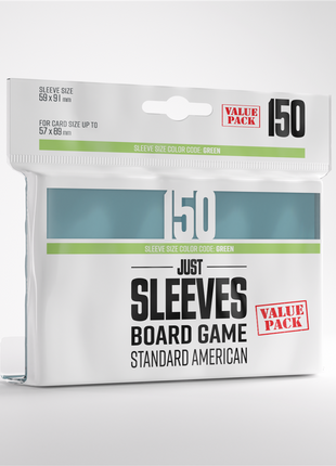 Just Sleeves - Standard American Value Pack (150) - Sleeves - Kaartspel accessoires,bordspel accessoires