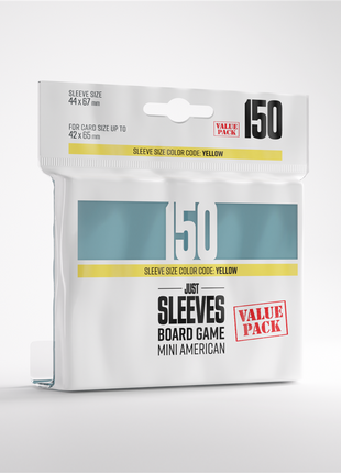Sleeves Just Sleeves - Mini American Value Pack (150) - Sleeves - Kaartspel accessoires,bordspel accessoires