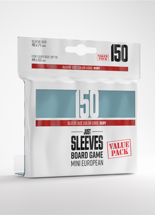 Just Sleeves - Mini European Value Pack (150) - Sleeves - Kaartspel accessoires,bordspel accessoires