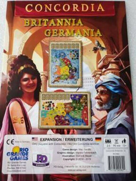 Concordia: britannia / germania - en/de – strategisch bordspel – 2 tot 4 spelers