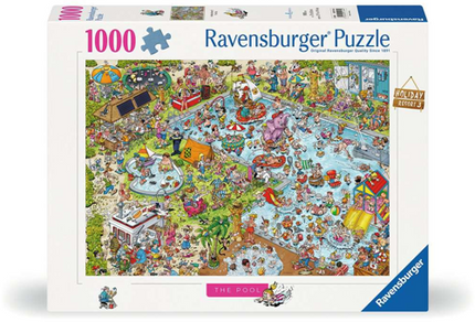 Dit is een foto van het spel Holiday resort 3: The Pool , Ray's Comic Series - 1000 stukjes te koop bij Speldorado Spellenwinkel Delft