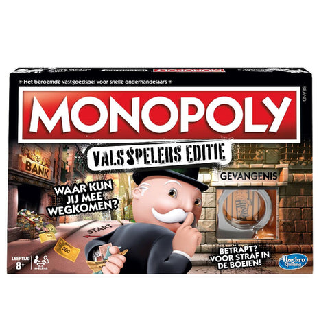 Monopoly Valspelers Editie – gezellig bordspel – 2 tot 4 spelers