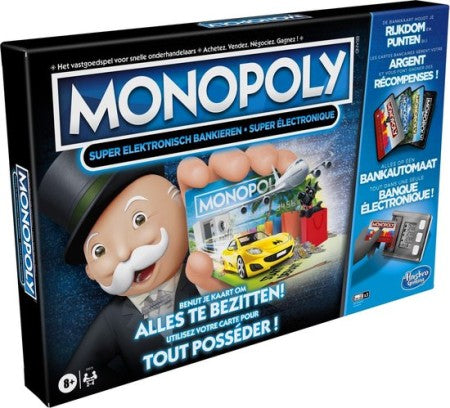 Monopoly - Super Elektronisch Bankieren - Belgische Editie – gezellig bordspel – 2 tot 4 spelers