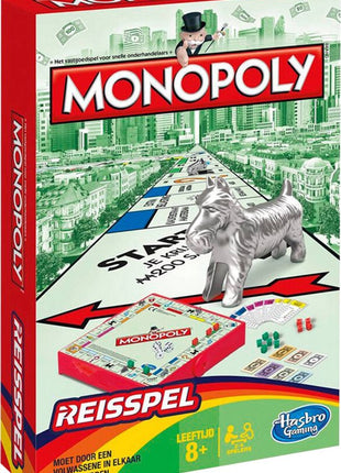 monopolie reis – gezellig bordspel – 2 tot 4 spelers
