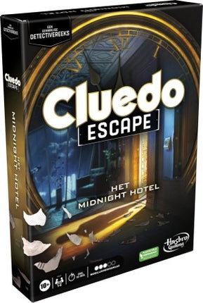 Dit is een foto van het spel Cluedo Escape Het Midnight Hotel te koop bij Speldorado Spellenwinkel Delft
