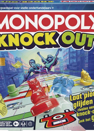 Monopoly knock out – gezellig bordspel – 2 tot 4 spelers