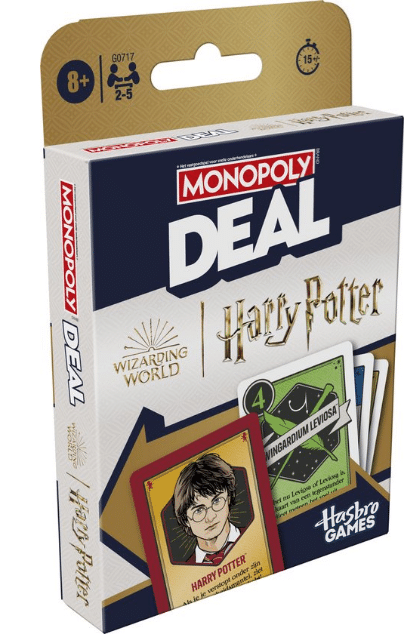 Monopoly Deal Harry Potter – gezellig kaartspel – 2 tot 4 spelers
