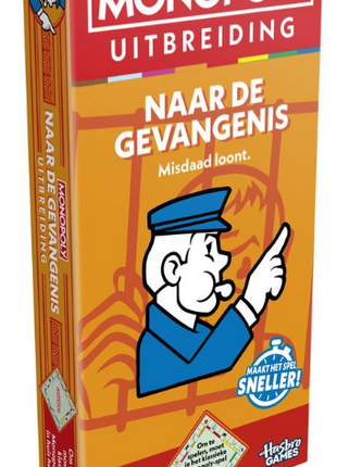 Monopoly Naar de Gevangenis – gezellig bordspel – 2 tot 4 spelers