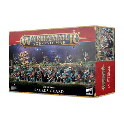 Dit is een foto van het spel Saurus Guard - Seraphon te koop bij Speldorado Spellenwinkel Delft