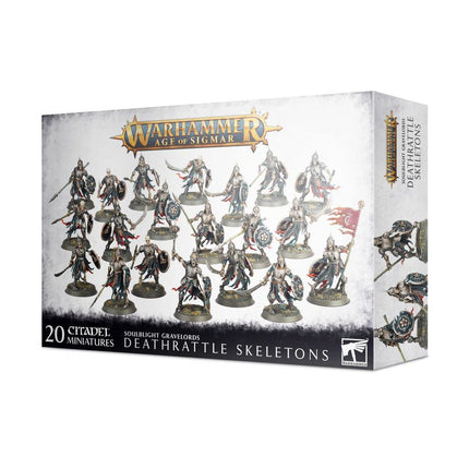 Dit is een foto van het spel Deathrattle Skeletons oud - SoulBlight GraveLords te koop bij Speldorado Spellenwinkel Delft