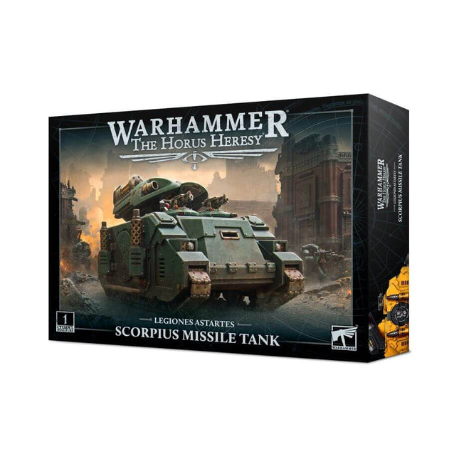 Dit is een foto van het spel Scorpius Missile Tank - Horus heresy te koop bij Speldorado Spellenwinkel Delft