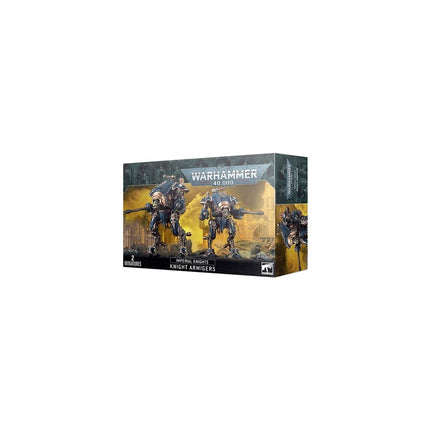 Dit is een foto van het spel Knight Armigers - IMPERIAL KNIGHTS te koop bij Speldorado Spellenwinkel Delft