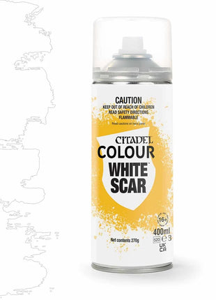White Scar Spray Paint - paints + Tools - verf – verf en gereedschap voor miniaturen