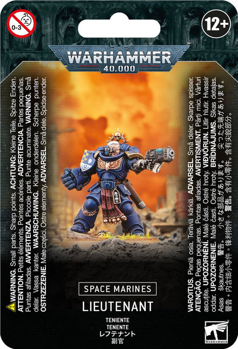 Dit is een afbeelding van het miniatuur Lieutenant - Space Marines voor het spel Warhammer, te koop bij Tabletop Miniature Wargames spellenwinkel Speldorado in delft